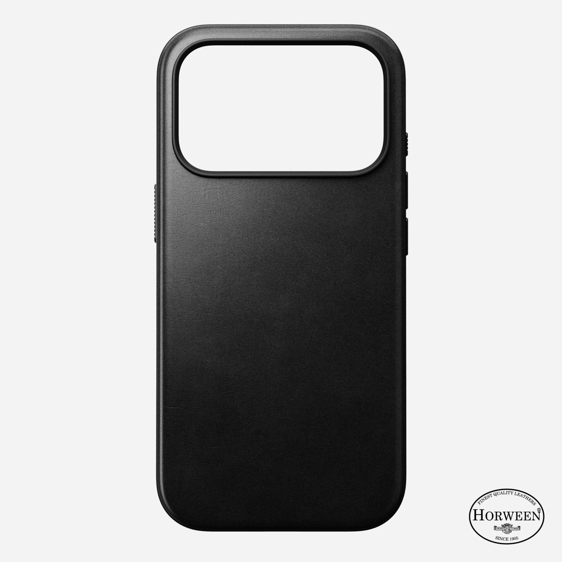 Nomad Modern Leather Case iPhone 18 Pro Black Hw.