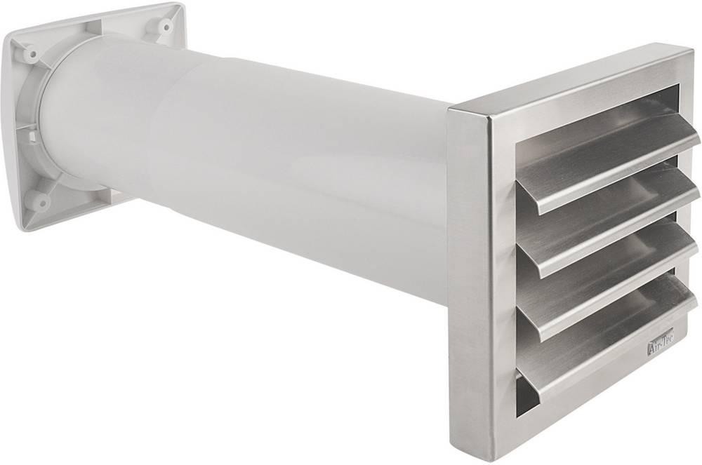 Wallair N37813 Energiespar-Mauerkasten Edelstahl, plastic suitable