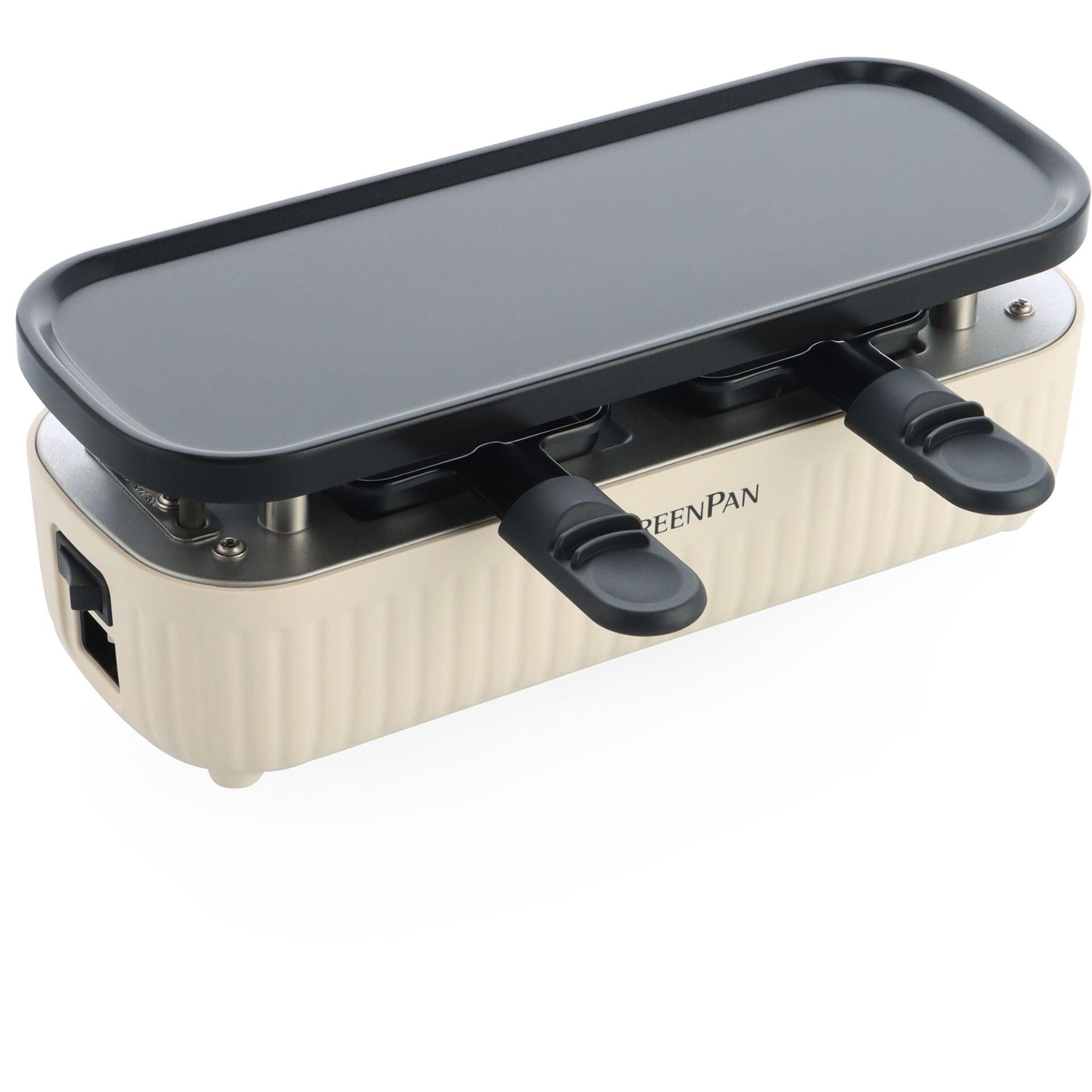 GreenPan Silhouette Raclette Gourmetgerät 32,5x13 cm Creme