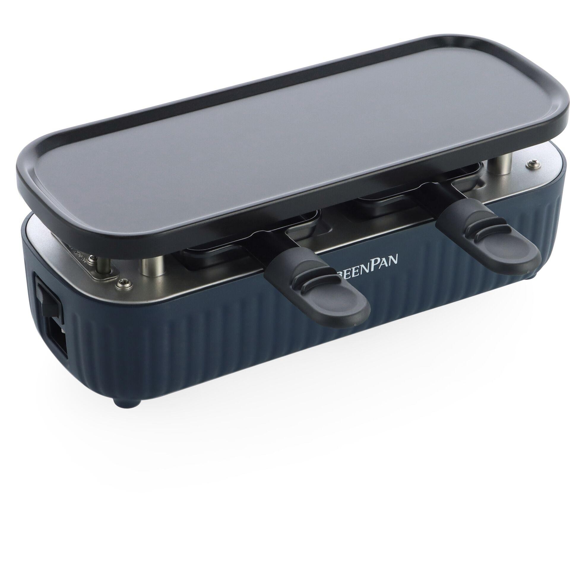 GreenPan Silhouette Raclette Gourmetgerät 32,5x13 Marineblau