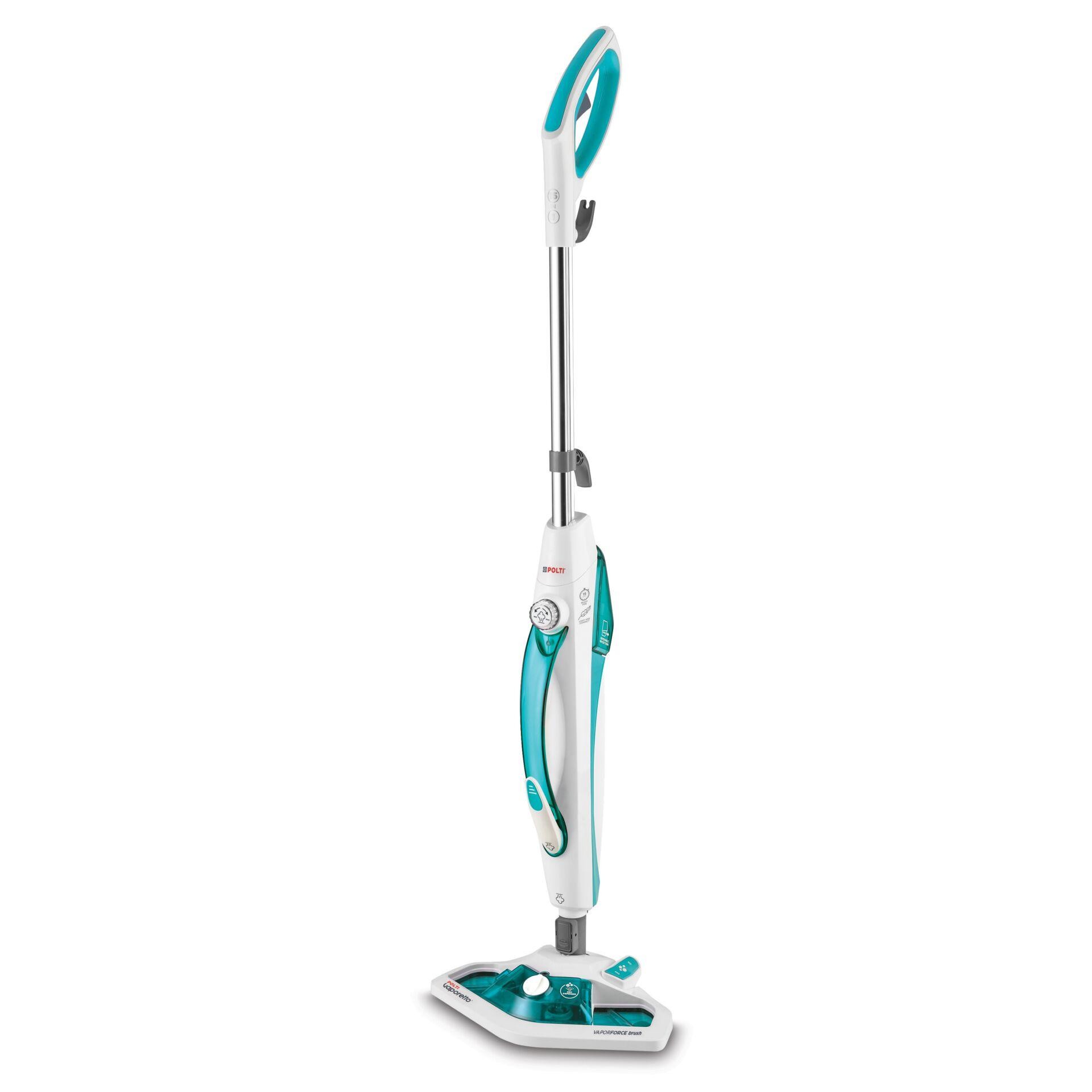 Polti Vaporetto SV450_Double Steam mop 0,3 L 1500 W Turquoise, Blanc -
