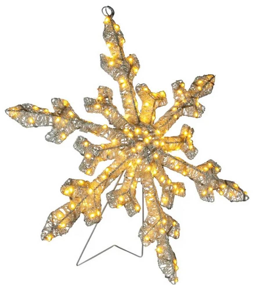 Konstsmide 4413-803 Weihnachtsdeko, sonstige Schneeflocke Bernstein