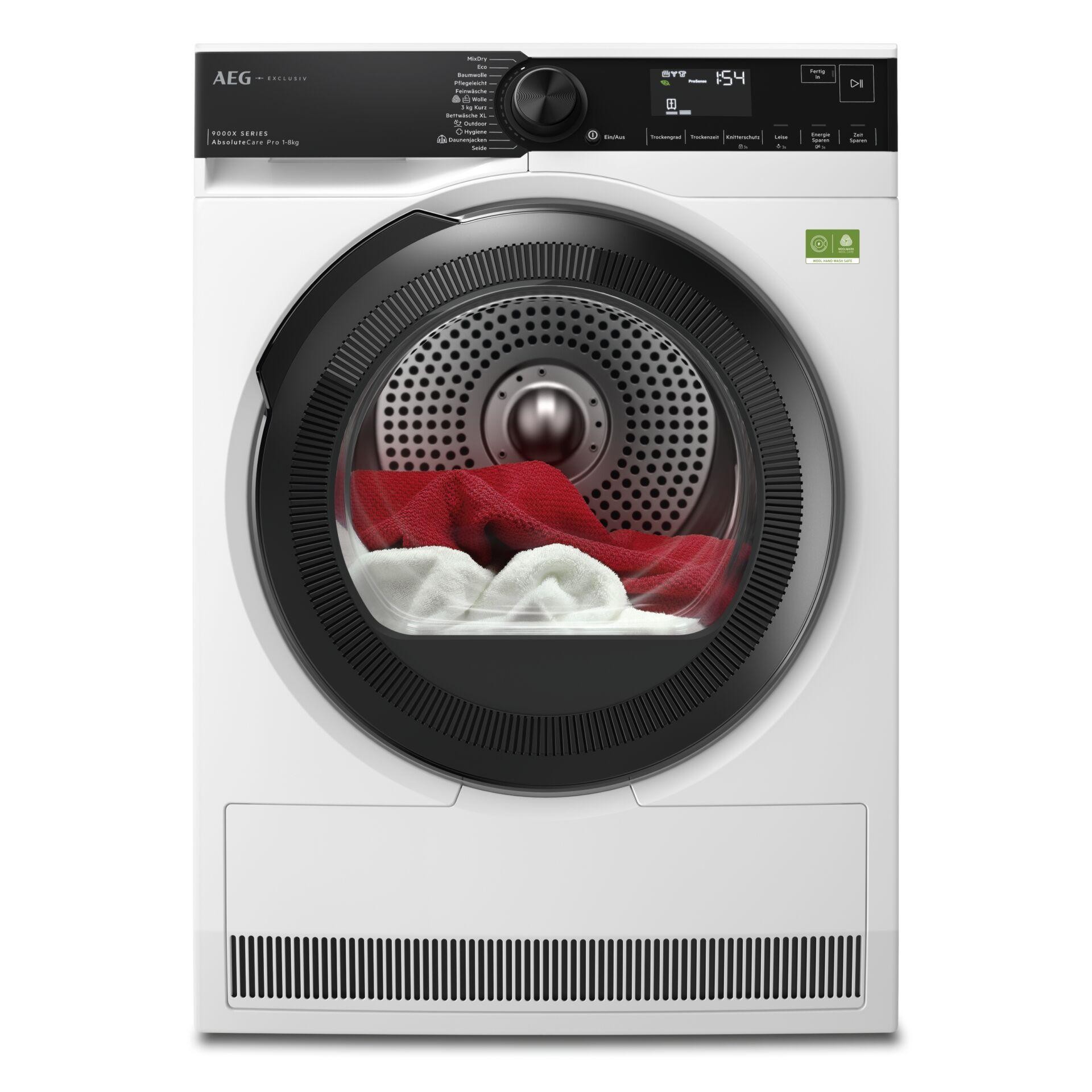 AEG 9000X Series TR9X75889 sèche-linge Pose libre Charge avant 8 kg