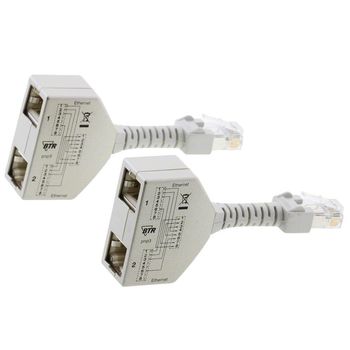 Artikelbild des Artikels “Metz Connect RJ45 Anschlussverdoppler (Ethernet/Ethernet) 2 Stück “