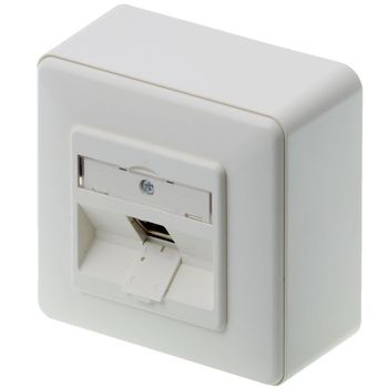 Product image of the product “Metz Connect networkdose Aufputz CAT 6 1 Port Rein white ”