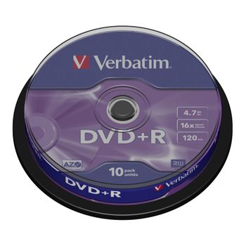 Product image of the product “Verbatim DVD+R Matt Silver 4.7 GB 10 pc(s) ”