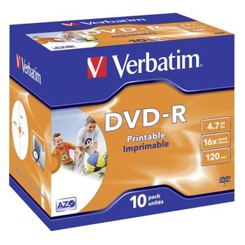 Immagine del prodotto “Verbatim 43521 DVD vergine 4,7 GB DVD-R 10 pz ”