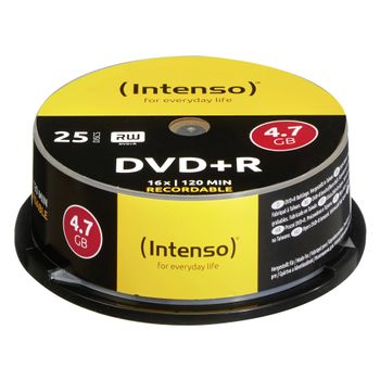Product image of the product “Intenso DVD+R 4.7GB, 16x 25 pc(s) ”