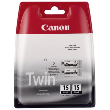 Artikelbild des Artikels “Canon Tintenpatrone BCI-15BK Doppelpack schwarz ca. 185 Seiten “