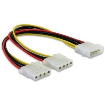 Product image of the product “DeLOCK Y-Cable Power > 2x 4pin Molex 0.11 m ”