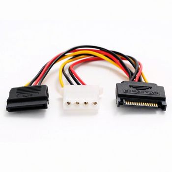 Artikelbild des Artikels “DELOCK Stromkabel SATA 15Pin -> SATA 15Pin +4Pin Molex St/Bu “