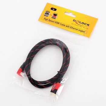 Artikelbild des Artikels “DELOCK HDMI Kabel Ethernet A -> A St/St 1.00m 90° unten 4 “