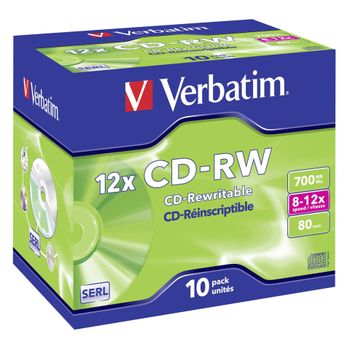 Immagine del prodotto “Verbatim CD-RW 12x 700 MB 10 pz ”