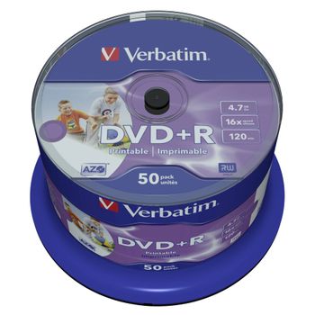 Product image of the product “Verbatim DVD+R Wide Inkjet Printable No ID Brand ”