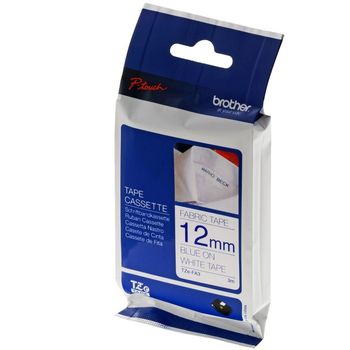 Image du produit “Brother TZE-FA3 ruban d'étiquette Bleu sur blanc ”