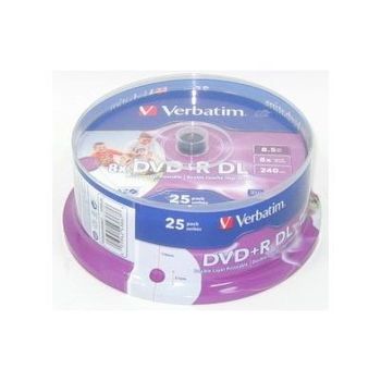 Product image of the product “Verbatim 43667 blank DVD 8.5 GB DVD+R DL 25 pc(s) ”