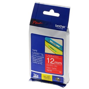 Image du produit “Brother TZE-435 ruban d'étiquette Blanc sur rouge ”