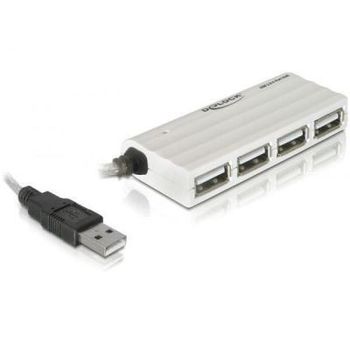 Product image of the product “DeLOCK USB 2.0 external 4-port HUB 480 Mbit/s White ”