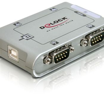 Product image of the product “DeLOCK 4 Port USB 2.0 Serial Hub Silver ”