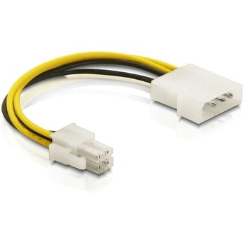 Product image of the product “DeLOCK Cable P4 male > Molex 4pin male Multicolour 0.13 m ”