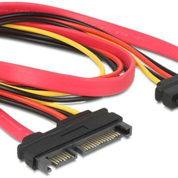 Artikelbild des Artikels “DELOCK SATA-Verl. SATA 22pin -> SATA 22pin St/Bu 0.50m rot “