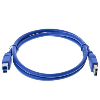 Product image of the product “DeLOCK Cable USB3.0 A-B male/male 1m USB cable USB A USB B Blue ”