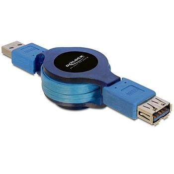 Artikelbild des Artikels “DELOCK USB3.0 Verl. A -> A St/Bu 1.00m blau Aufrollfu “