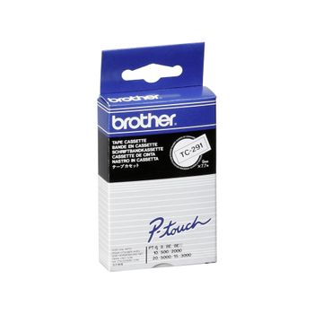 Image du produit “Brother TC-291 ruban d'étiquette Noir sur blanc ”