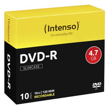 Immagine del prodotto “Intenso DVD-R 4.7GB, 16x 4,7 GB 10 pz ”