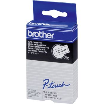 Image du produit “Brother TC-201 ruban d'étiquette Noir sur blanc ”