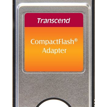 Product image of the product “Transcend TS0MCF2PC PCMCIA ATA Adapter for CompactFlash Card-Silver/Black ”