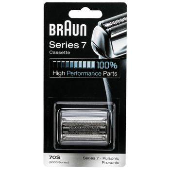 Braun 70S Series 7 Electric Shaver Replacement Foil and Cassette Cartridge - silver 