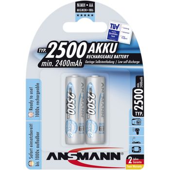 Artikelbild des Artikels “1x2 Ansmann maxe plus Akku NiMH Mignon 2500 mAh deutsch “