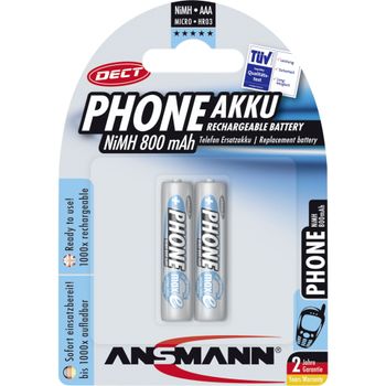 Artikelbild des Artikels “1x2 Ansmann Akku NiMh Micro 800 mAh f. Dect “