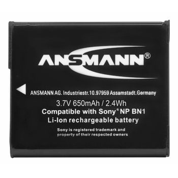 Image du produit “Ansmann A-Son NP BN 1 Lithium-Ion (Li-Ion) 600 mAh ”