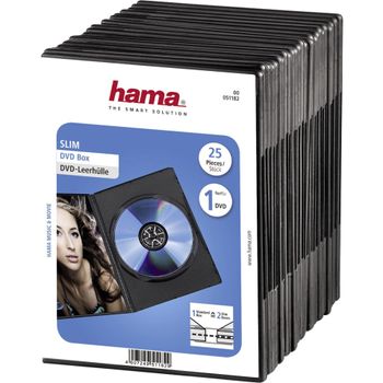 Product image of the product “Hama DVD Slim Box 25, Black 1 discs ”
