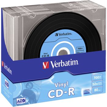 Artikelbild des Artikels “Verbatim CD-R 700MB 10er Vinyl Slim Case “