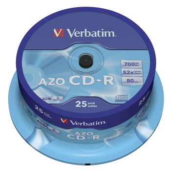 Artikelbild des Artikels “1x25 Verbatim Data Life Plus CD-R 80, 52x Speed, Spindel “