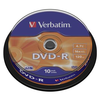 Immagine del prodotto “Verbatim DVD-R Matt Silver 4,7 GB 10 pz ”