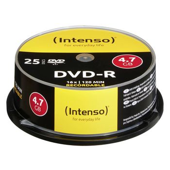 Immagine del prodotto “Intenso DVD-R 4.7GB, 16x 4,7 GB 25 pz ”