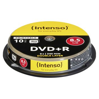 Product image of the product “Intenso 1x10 DVD+R 8.5GB 8x Double Layer printable DVD+R DL 10 pc(s) ”
