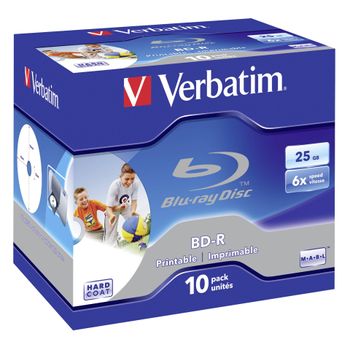 Artikelbild des Artikels “Verbatim 43713 Blu-ray BD-R Rohling 25GB 10 St. Jewelcase Bedruckbar “