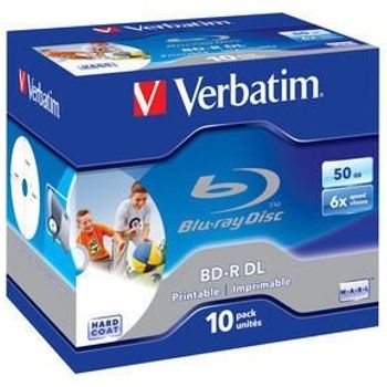 Artikelbild des Artikels “1x10 Verbatim BD-R Blu-Ray 50GB 6x Speed printable Jewel Case “