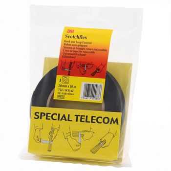 Product image of the product “3M Klettband 20mm breit, 10m Rolle, black ”