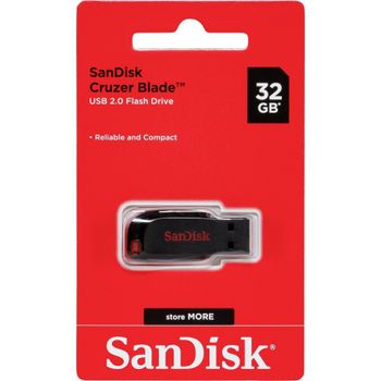 Artikelbild des Artikels “SanDisk Cruzer® Blade™ USB-Stick 32GB Schwarz SDCZ50-032G-E95 USB-A (USB 2.0) “