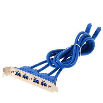 Image du produit “DeLOCK 2 x USB 3.0 19-pin - 4 x USB 3.0-A ”