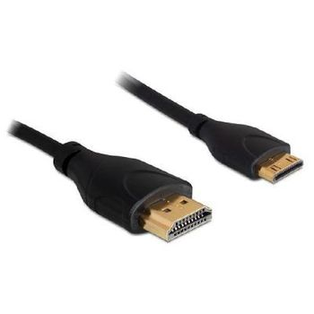 Artikelbild des Artikels “DELOCK HDMI Kabel Ethernet A -> mini C St/St 1.00m slim “