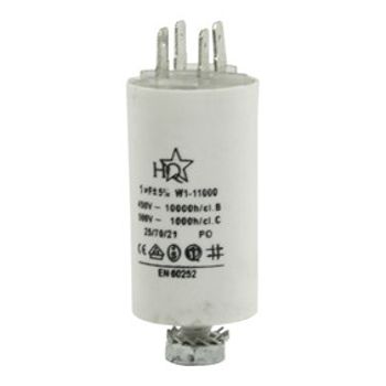 Fixapart W1-11000 Fixed  capacitor Cylindrical AC White capacitor 