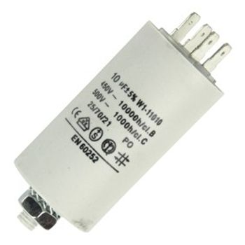 Fixapart W1-11010 Fixed  capacitor Cylindrical AC White capacitor 