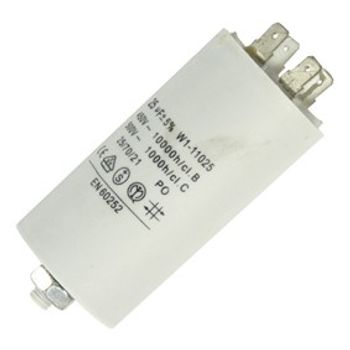 Fixapart W1-11025 Fixed  capacitor Cylindrical AC White capacitor 